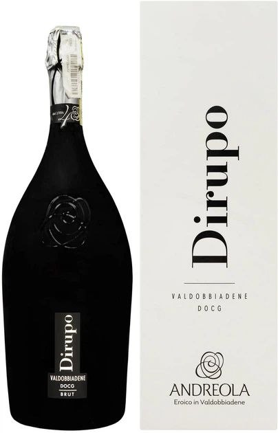 Вино ігр.Andreola Dirupo Valdob.Prosecco Super.Brut сух.біл.11.5% 1.5л gift box